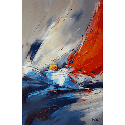 Le vent dans les voiles 100 x 65