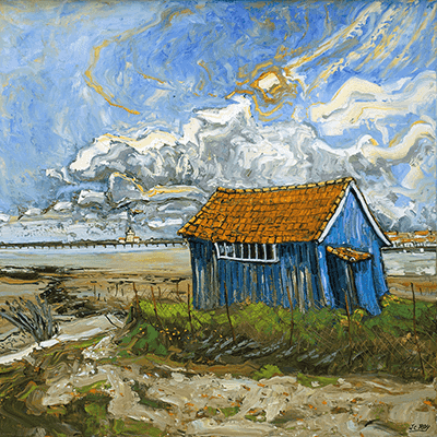 La Cabane Bleue,Le Chapus 80 x 80