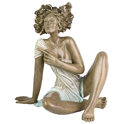 Emotion robe bronze - hauteur 30 cm