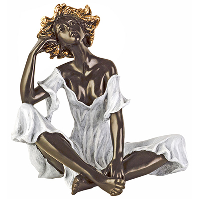 Lola robe bronze - Hauteur 27 cm
