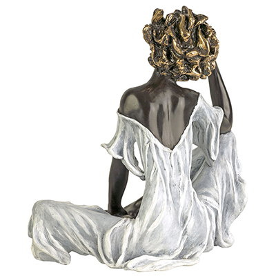 Lola robe Dos bronze - Hauteur 27 cm
