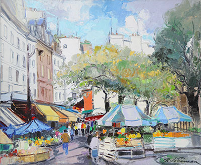 Marché Mouffetard - Paris 65 x 54