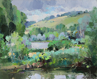 Etang à Nesle-Normandeuse 73 x 60