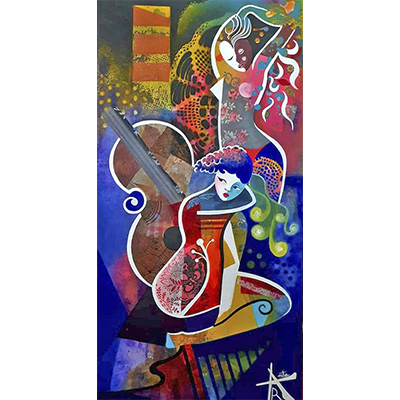 L'antichambre musicale - 30x60