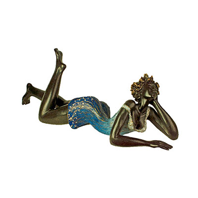 Un petit air de Printemps : bronze - hauteur : 27 cm